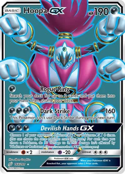 Hoopa GX (Full Art) Pokemon card