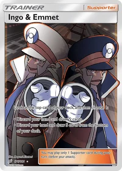 Ingo & Emmet (Full Art) Pokemon card