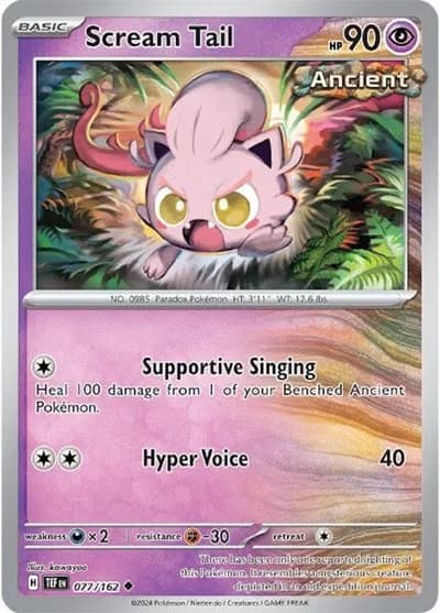 Scream Tail Pokemon card