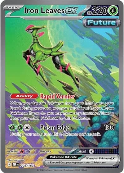 Iron Leaves ex Pokemon card