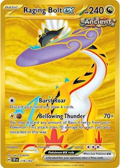 Raging Bolt ex Pokemon card