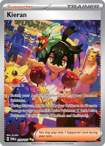 Kieran Pokemon card