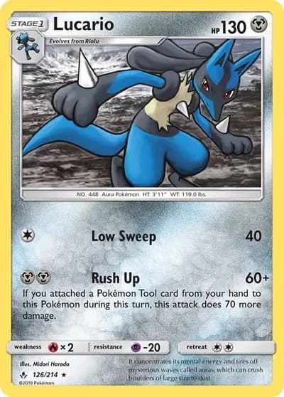Lucario Pokemon card