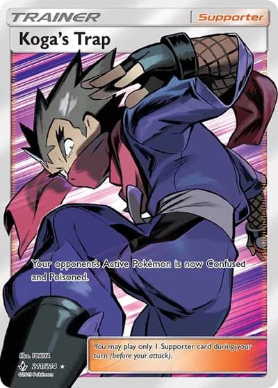 Koga's Trap (Full Art) Pokemon card