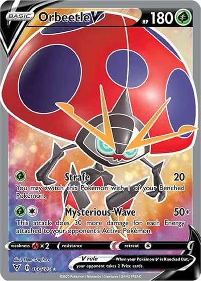 Orbeetle V (Full Art) Pokemon card