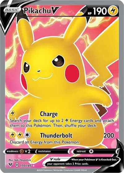 Pikachu V (Full Art) Pokemon card