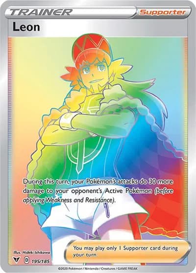 Leon (Secret) Pokemon card