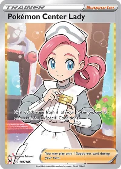 Pokemon Center Lady (Full Art) Pokemon card
