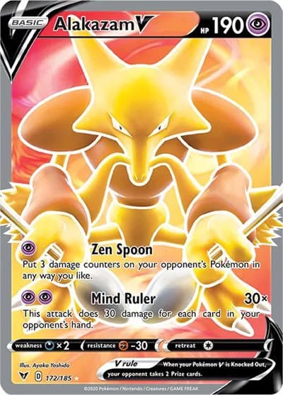 Alakazam V (Full Art) Pokemon card