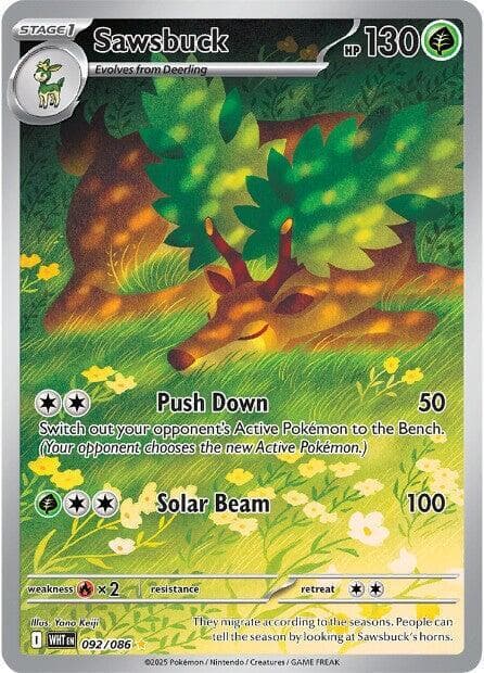 Sawsbuck Pokemon card