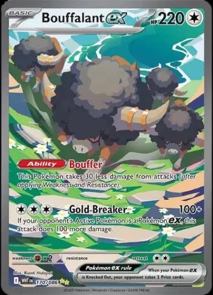 Bouffalant ex Pokemon card