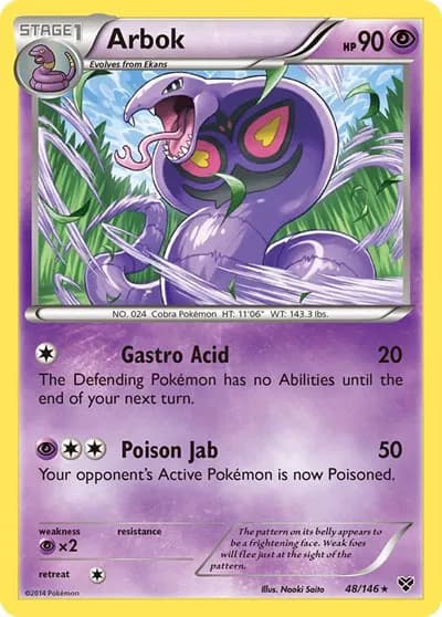 Arbok Pokemon card