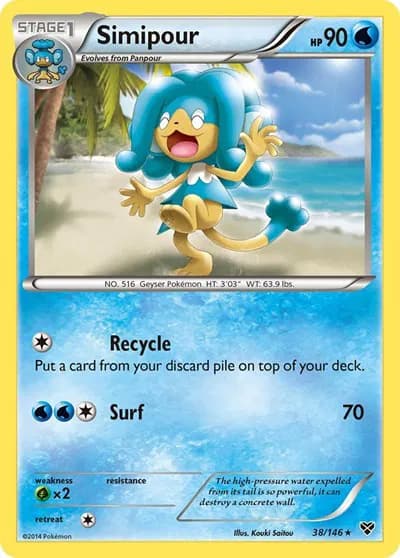 Simipour Pokemon card