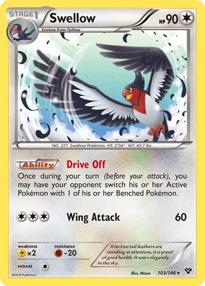 Swellow Pokemon card