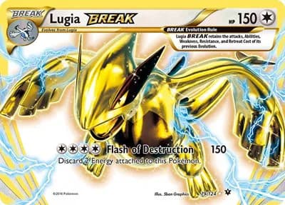 Lugia BREAK Pokemon card