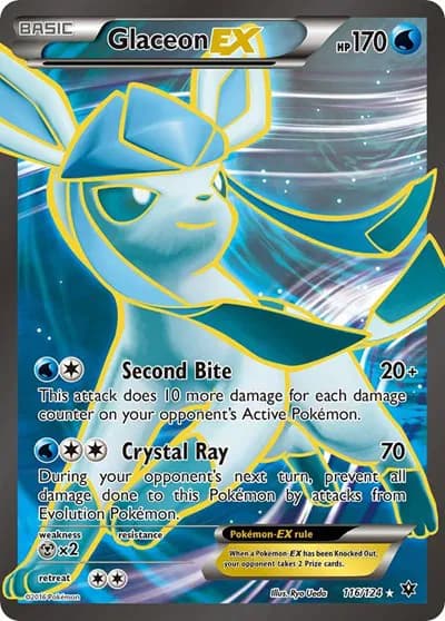 Glaceon EX (Full Art) Pokemon card