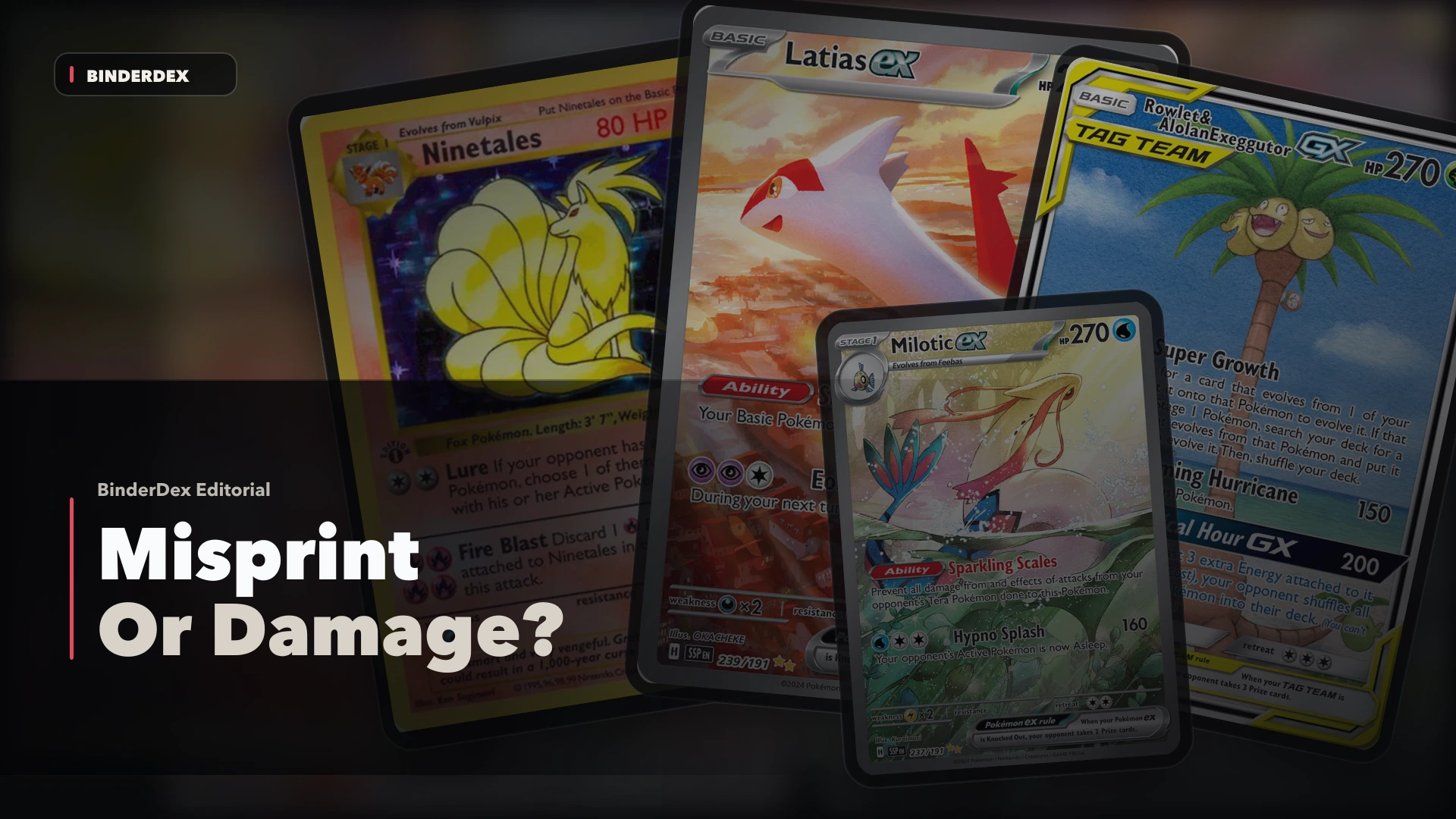How To Identify Misprint Pokemon Cards Without Confusing Damage hero image