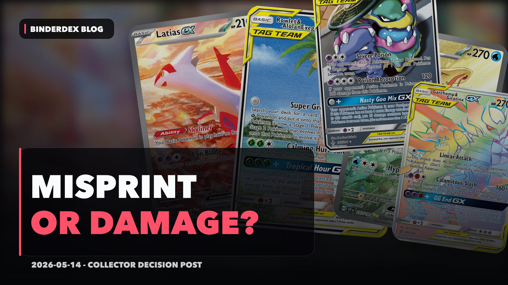How To Identify Misprint Pokemon Cards Without Confusing Damage hero image