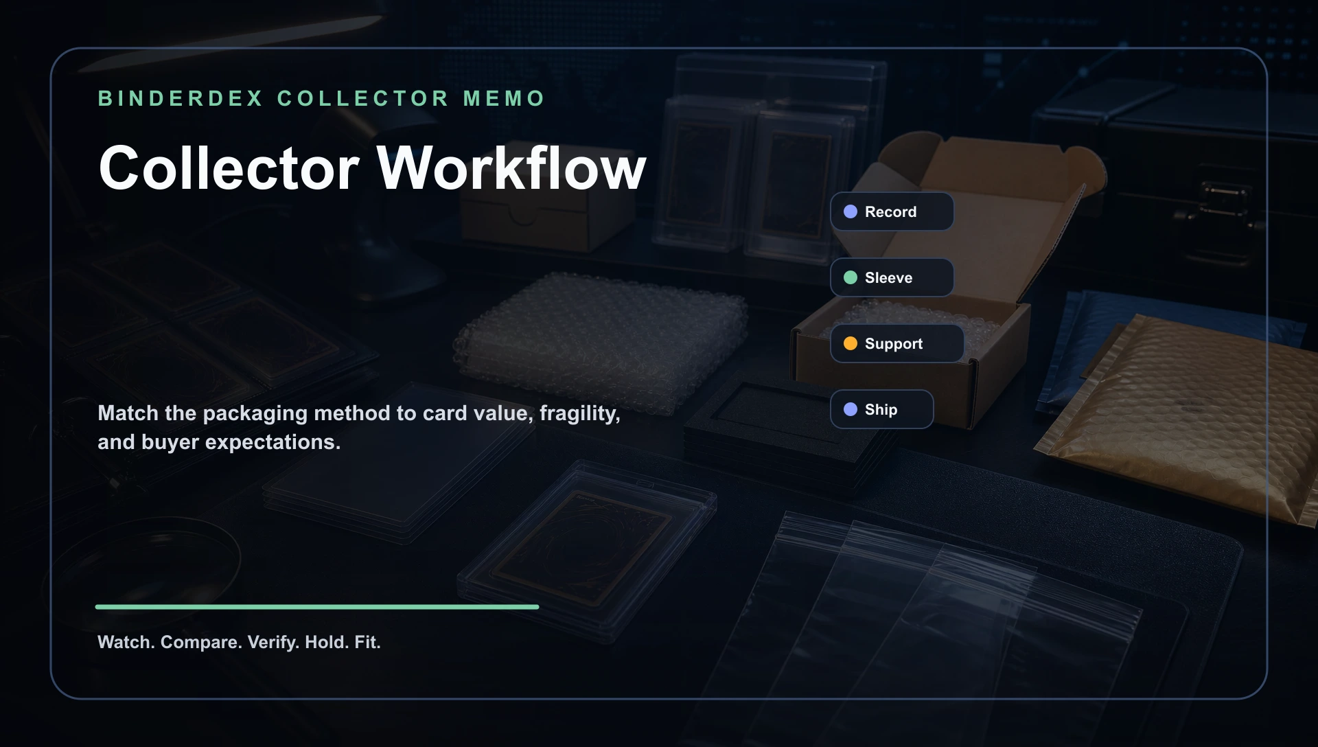 Raw card shipping workflow