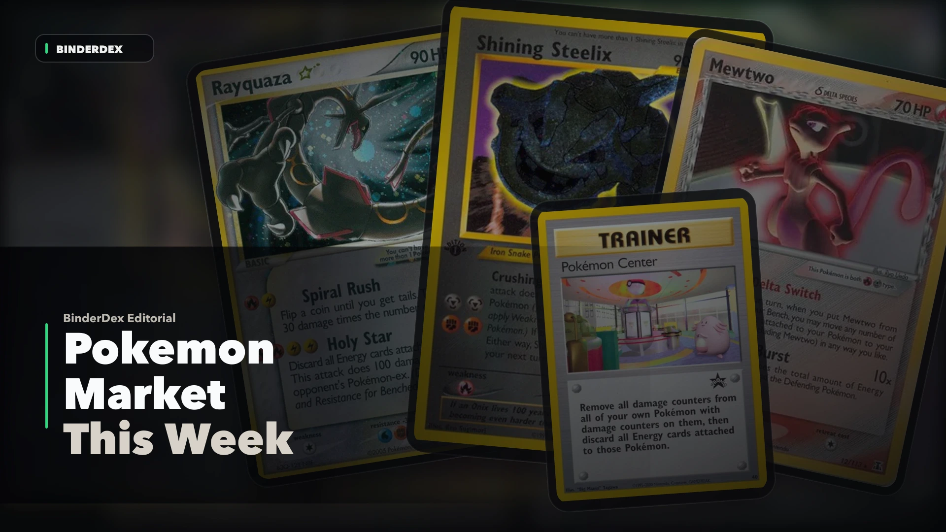 The Pokemon Card Market This Week: Rayquaza, Gold Stars, And A 12-Card Board hero image